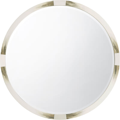 Cutting Edge Mirror (Round, Longhorn White)