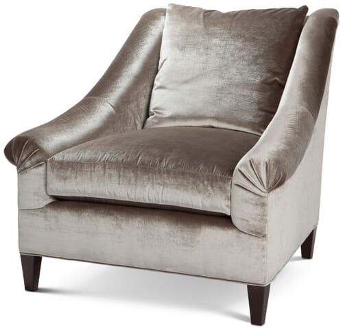 Marquette Loose Back Exposed Leg Chair Marquette Loose Back Exposed Leg Chair