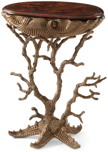 Gilt Grotto Accent Console Table