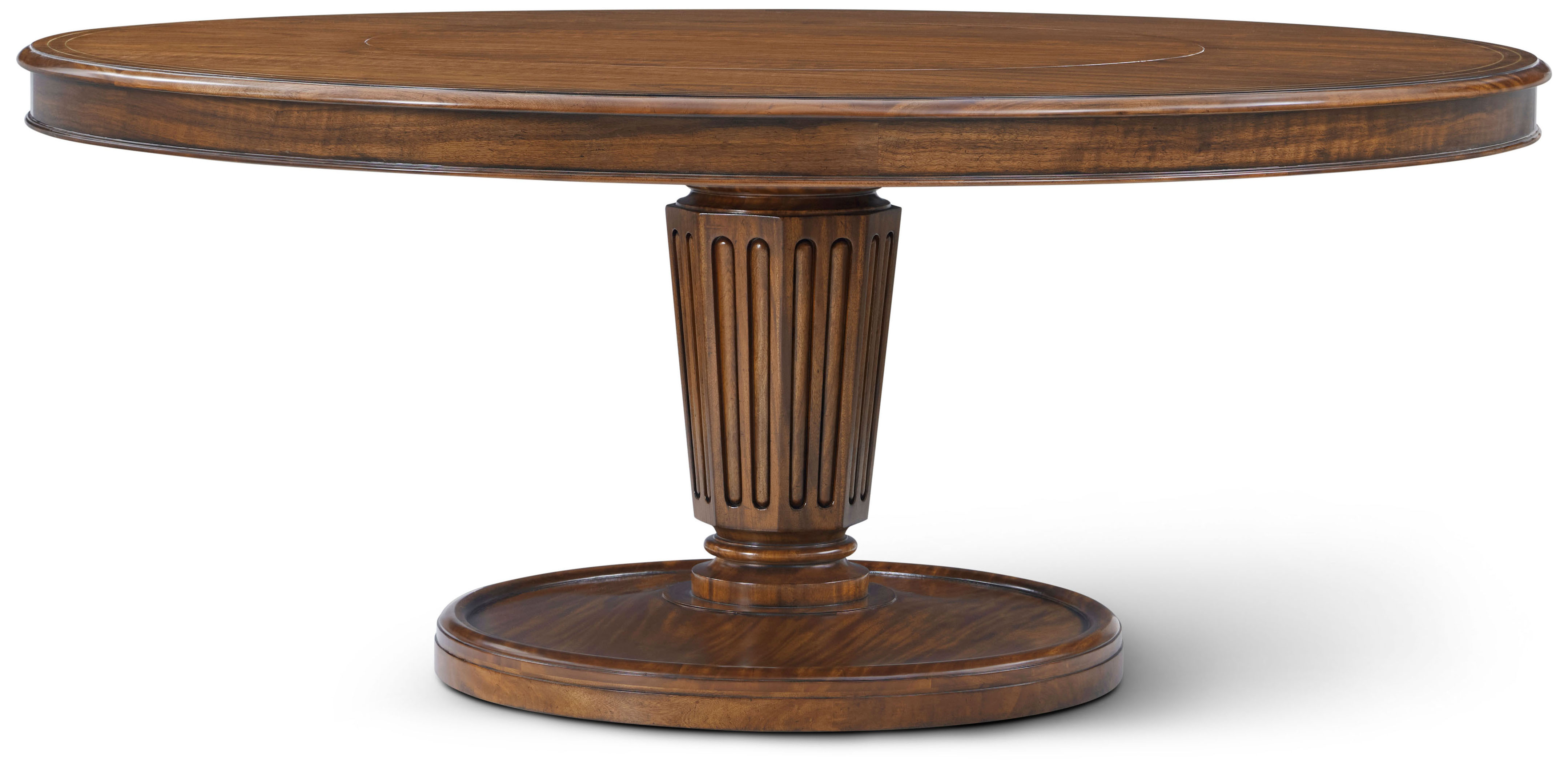 Haddon Round Dining Table with Lazy Suzan | Theodore Alexander