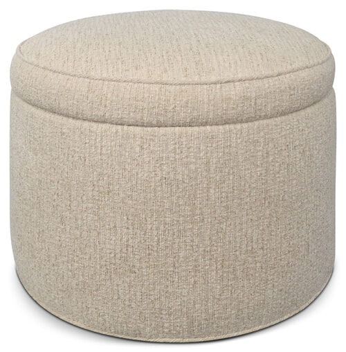 Storage Round Ottoman