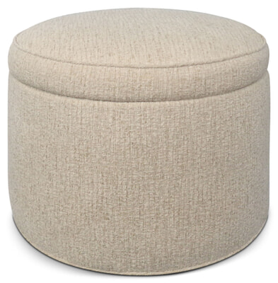 Storage Round Ottoman