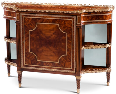 Mirrored Parisian Chiffonier Decorative Chest