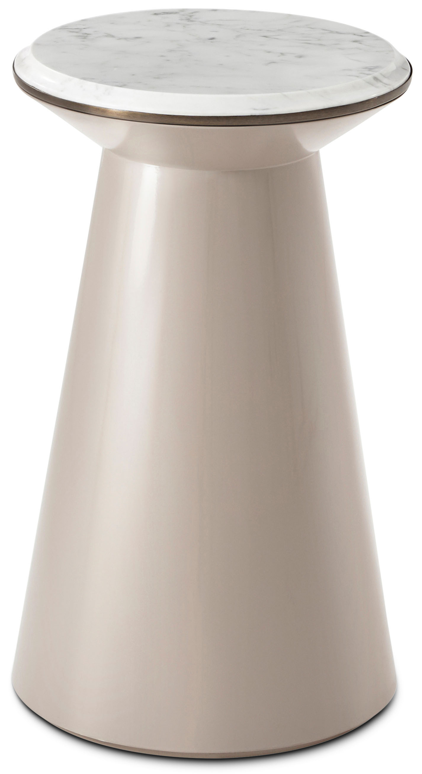 Contour Side Table (Pure Pearl, Small) | Theodore Alexander