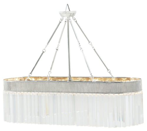Simon Ovale Crystal Chandelier