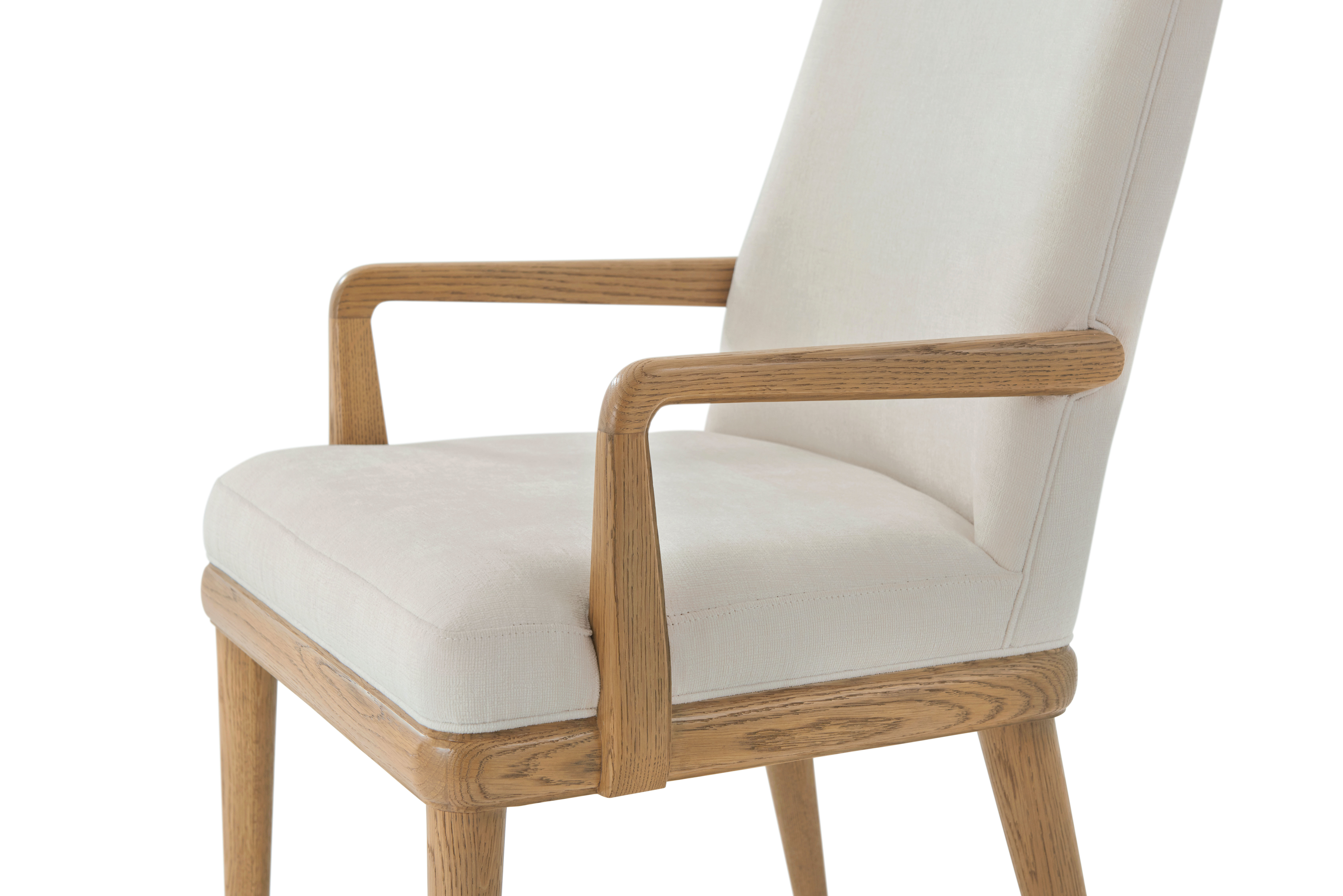 Theodore Alexander アンティーク調アームチェア 布張り ホワイト【ユーズドユーズ名古屋天白店】 J377 Theodore Alexander Living Room Bryson Upholstered Chair CB42007