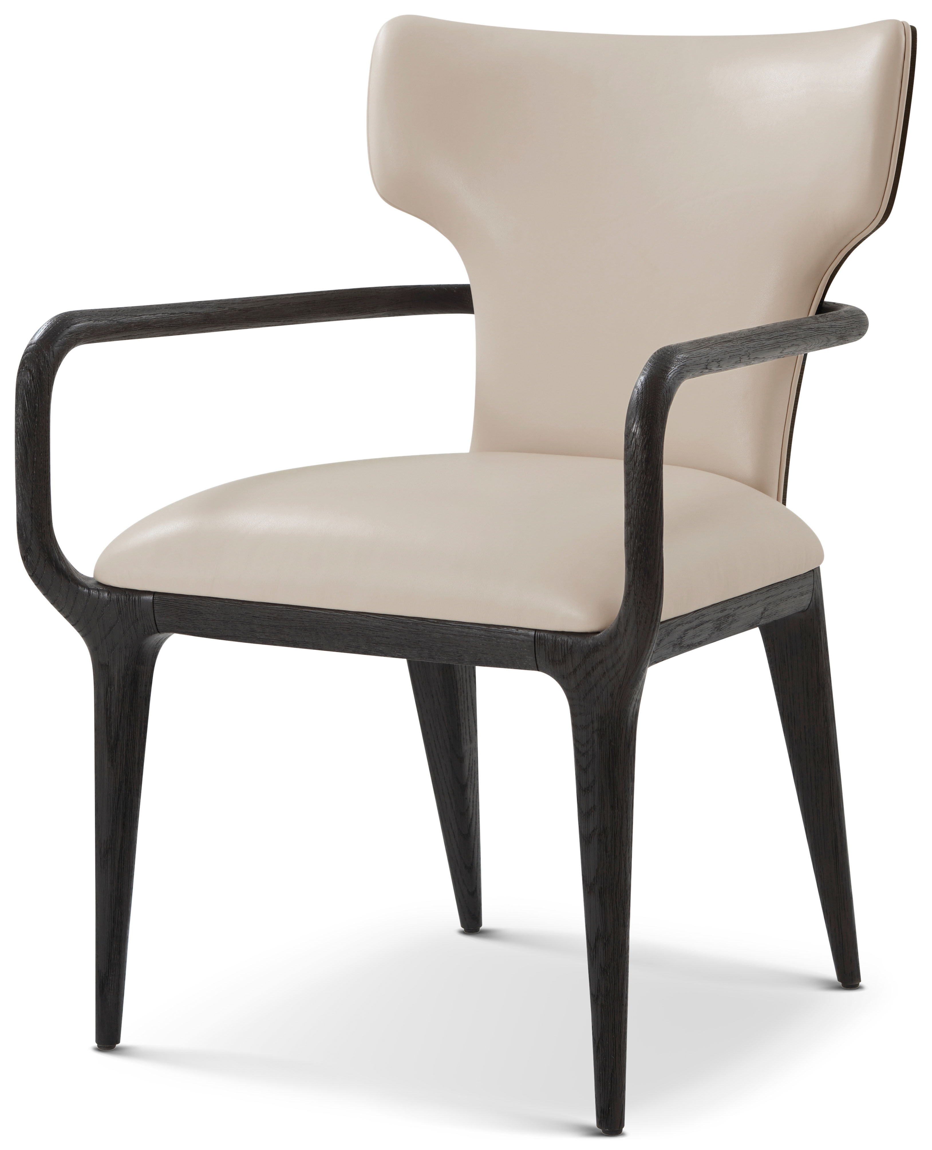 むに Arm chair ② Repose Upholstered Dining Arm Chair II | Theodore Alexander