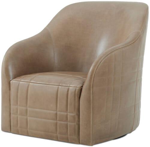 Tartan Perfect Brown Swivel Chair