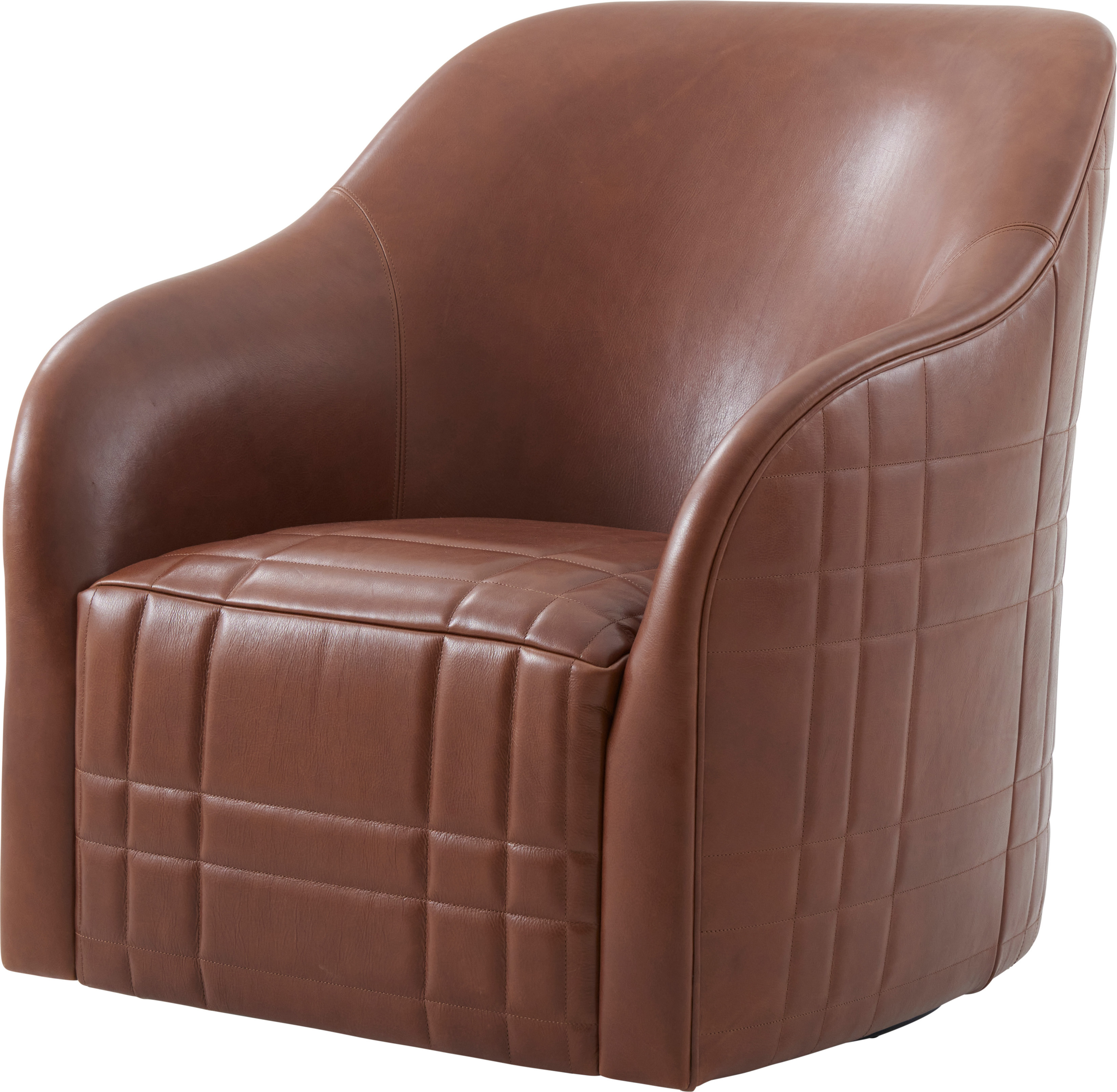 Tartan Tawny Swivel Chair | Theodore Alexander