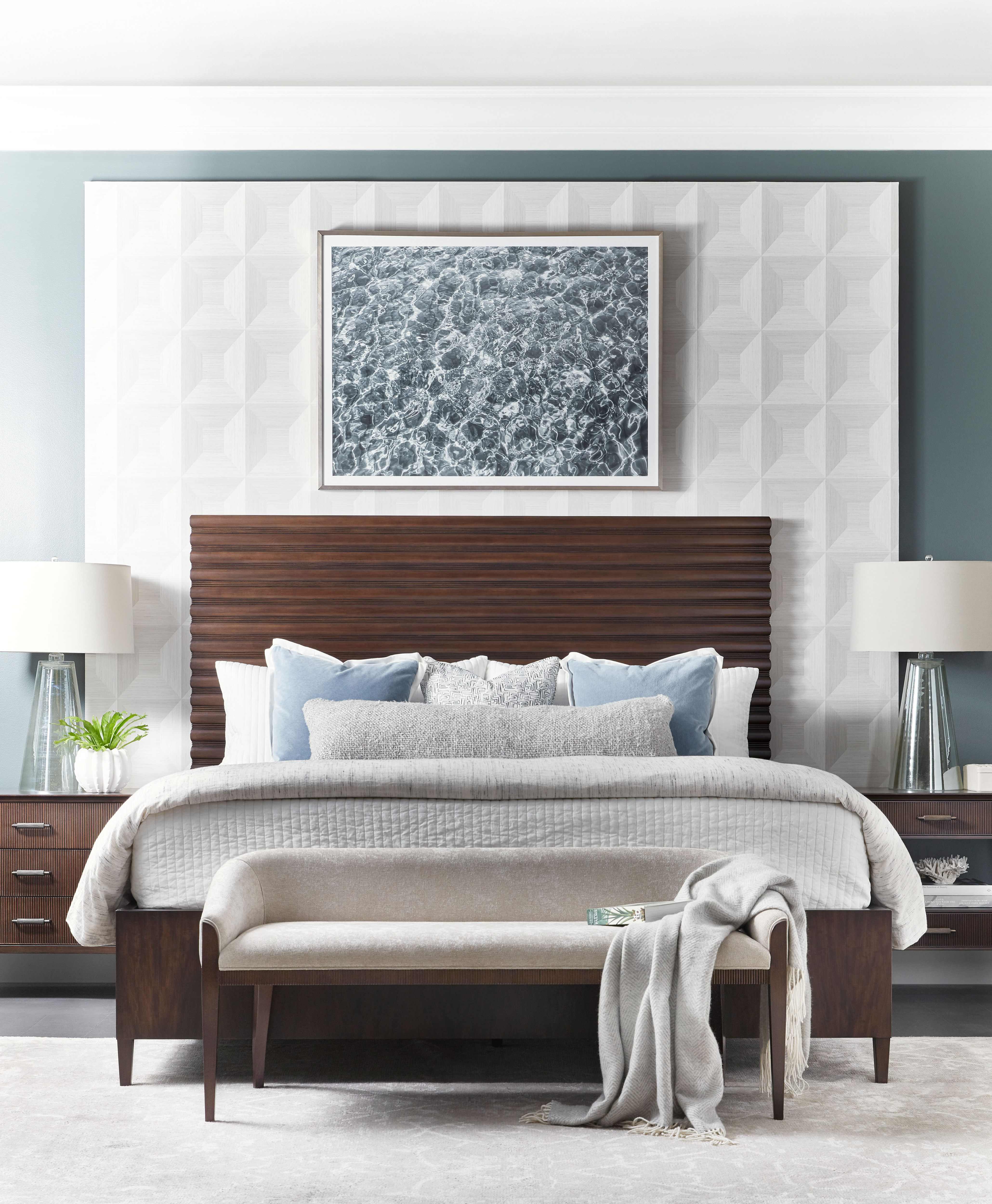 家具 baz   THEODORE ALEXANDER Theodore Alexander Breeze 348144178 Pine Queen Panel Bed