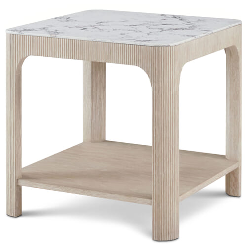 Horizon Square Quartz Side Table