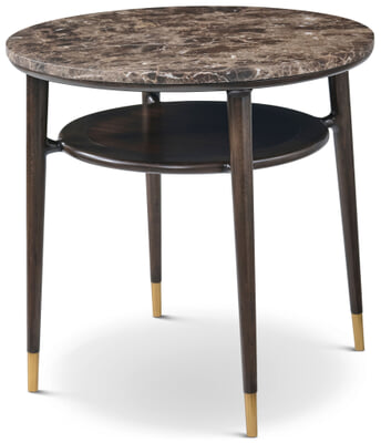 Ashburton Place Round Marble Top Side Table