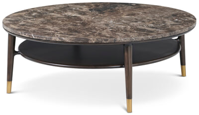 Stratton Street Round Marble Top Coffee Table