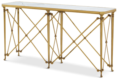 Spencer London Brass Console Table
