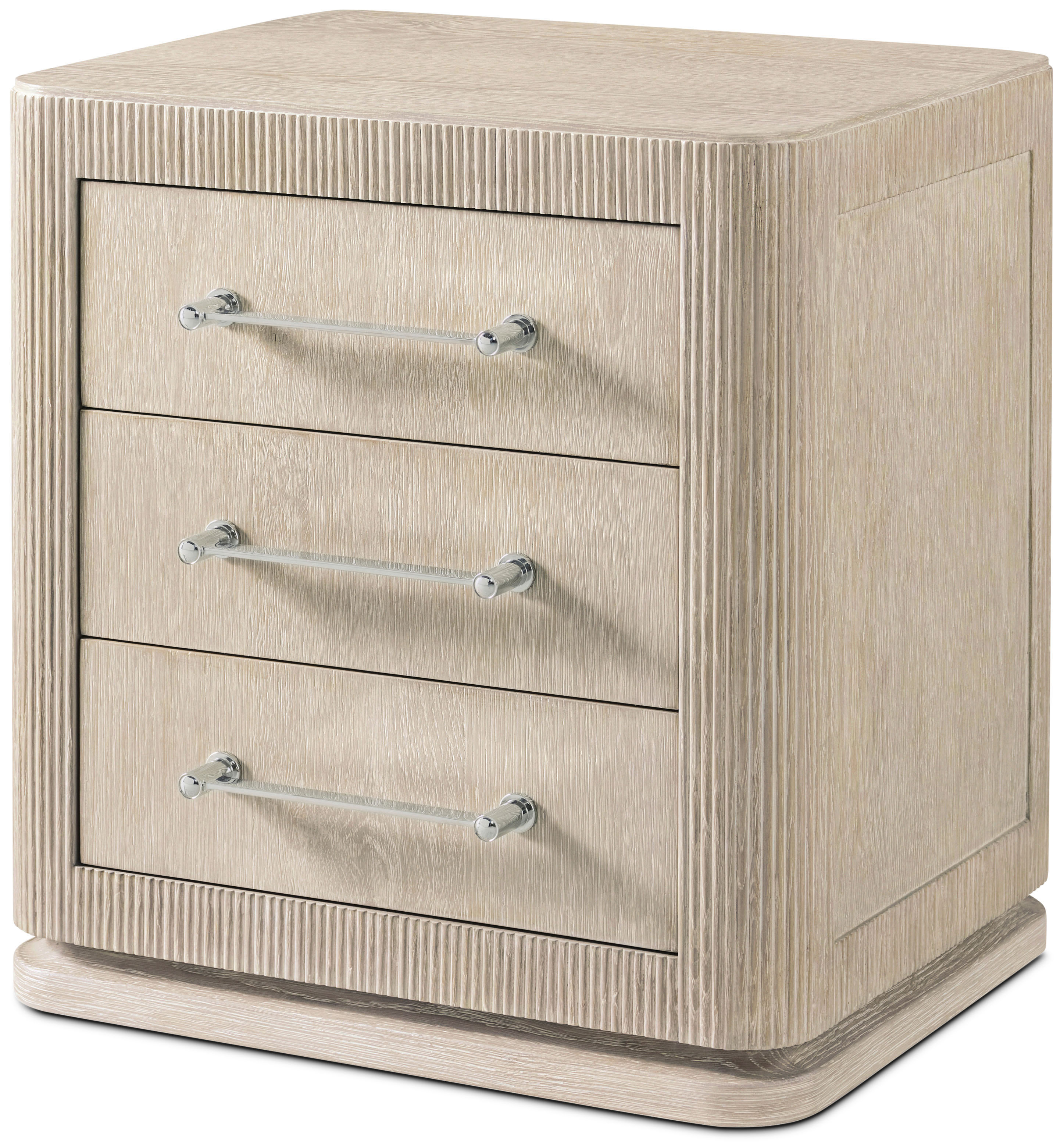 Horizon Three Drawer Small Nightstand | Theodore Alexander