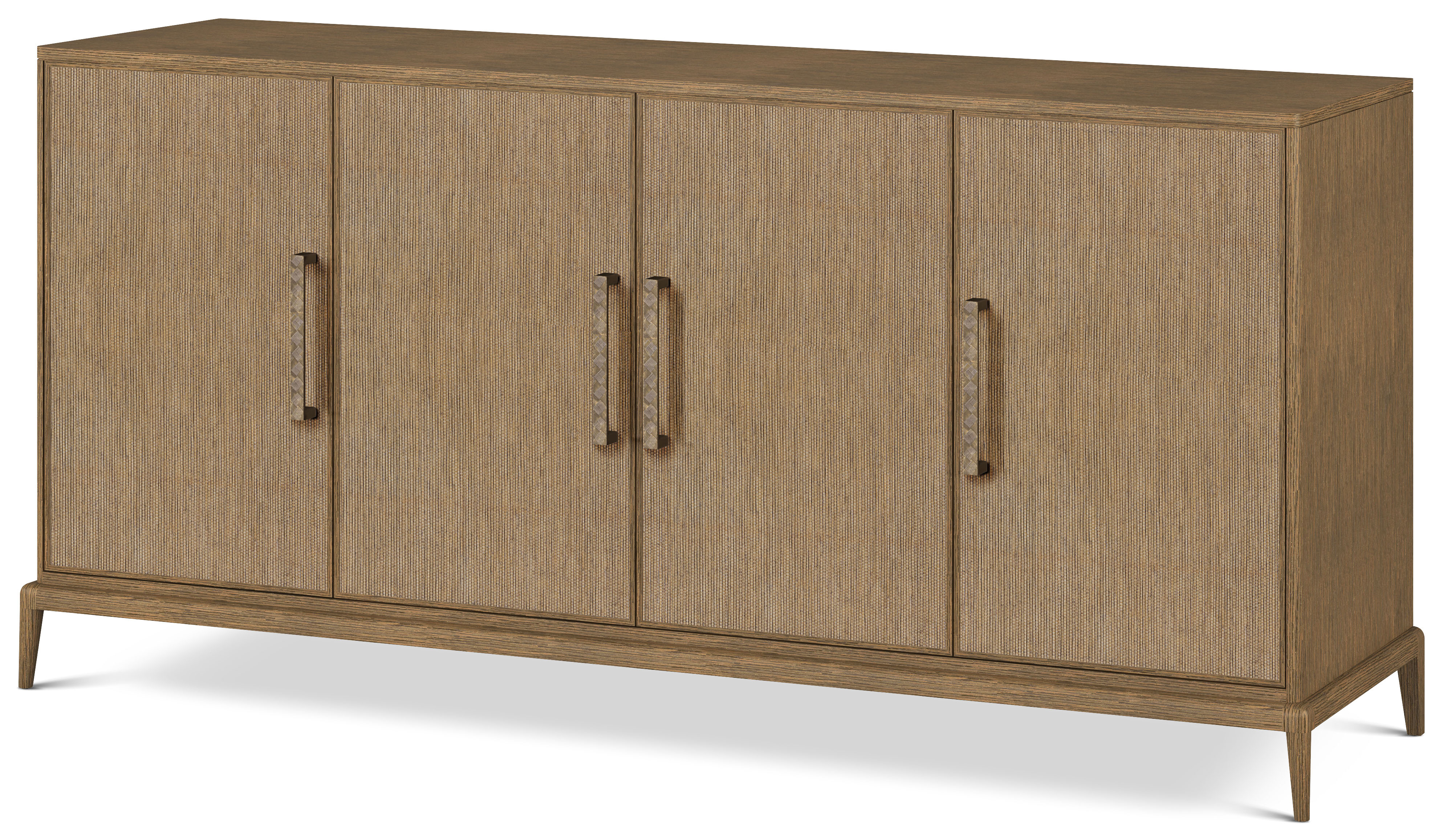 Stuart Credenza with Wallpaper | Theodore Alexander