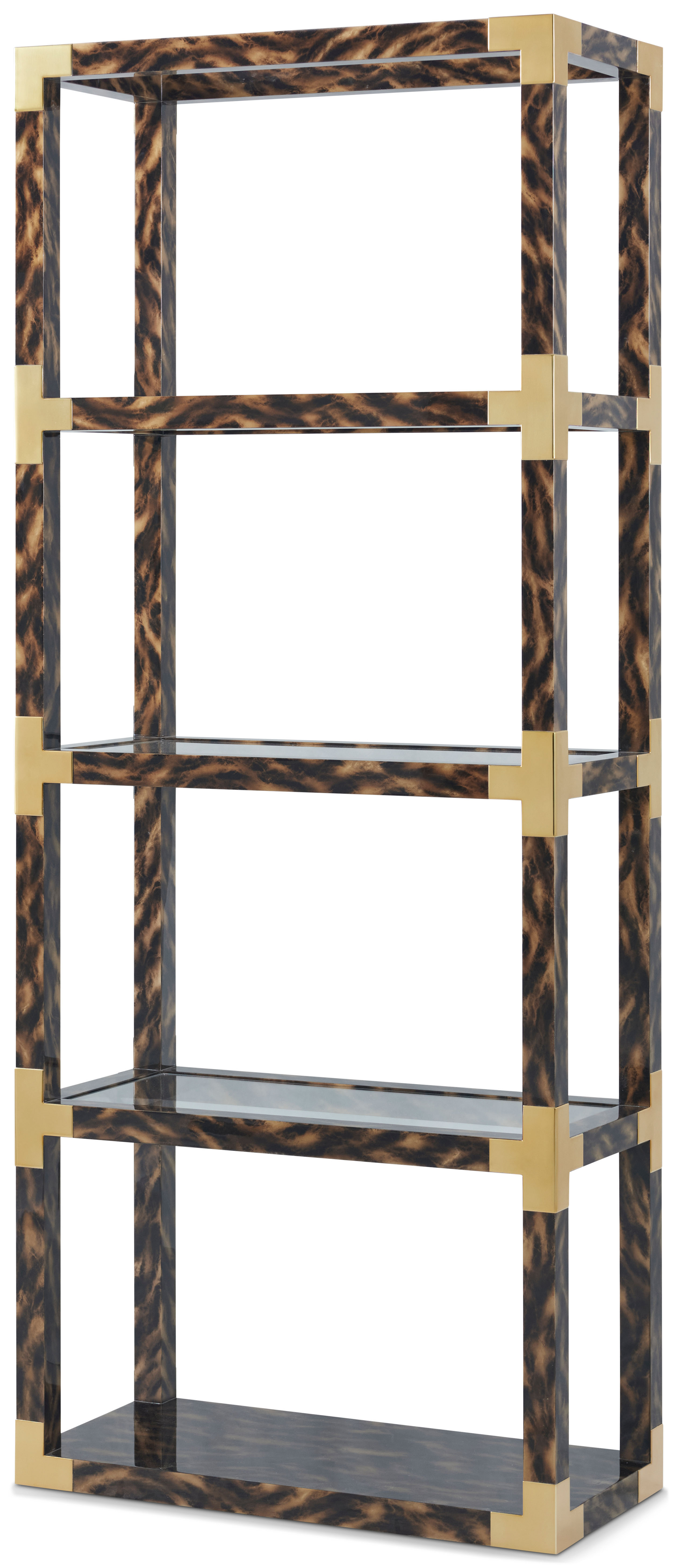 【ジャンク品】THEODORE ALEXANDER 木製 ウォールラック Arakan Etagere | Theodore Alexander