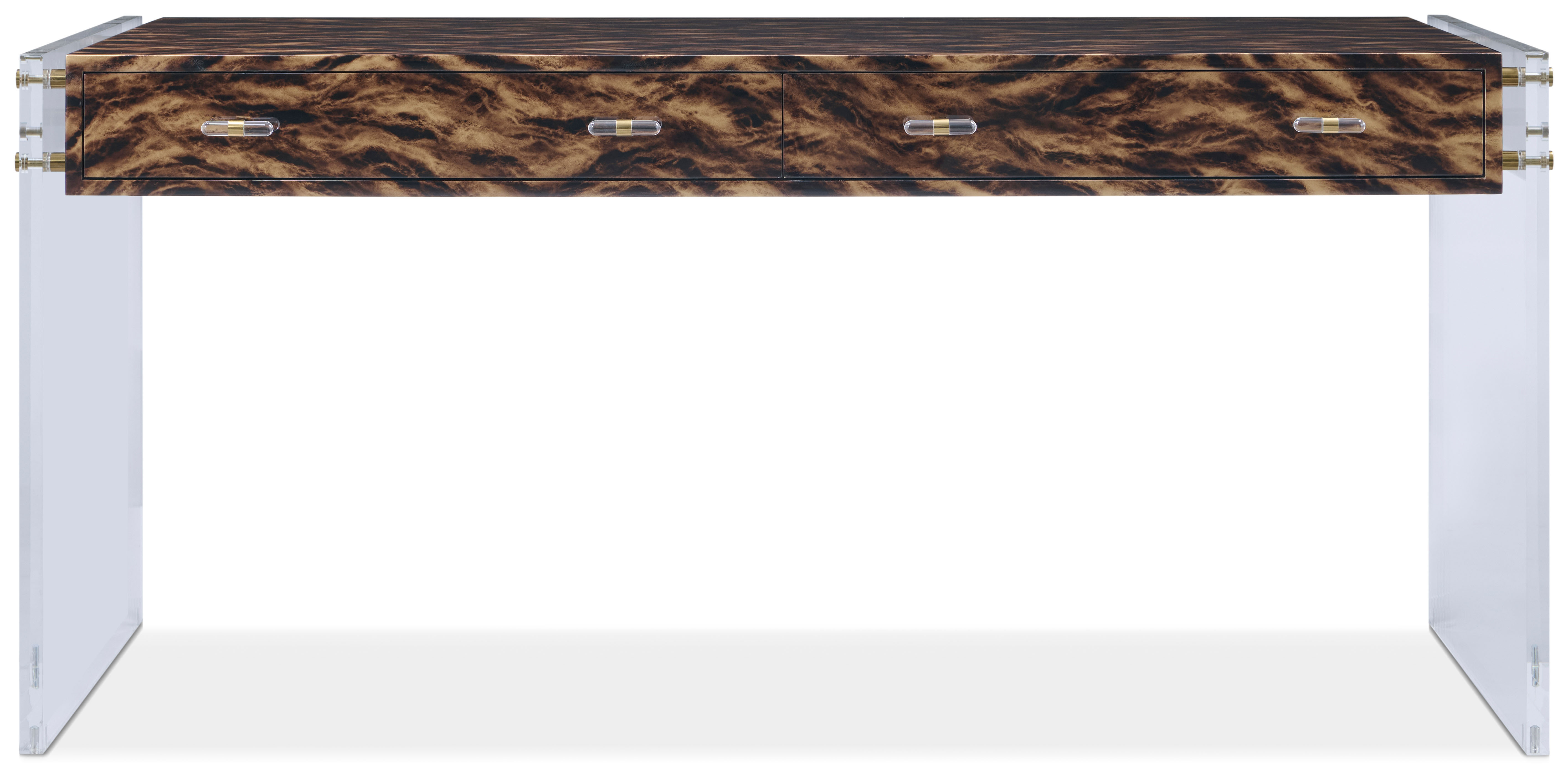 【ジャンク品】THEODORE ALEXANDER 木製 ウォールラック Arakan Desk | Theodore Alexander