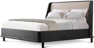 Repose Wooden With Upholstered Headboard US King Bed