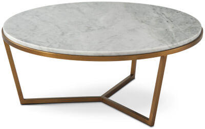 Small Fisher Round Cocktail Table (Marble)