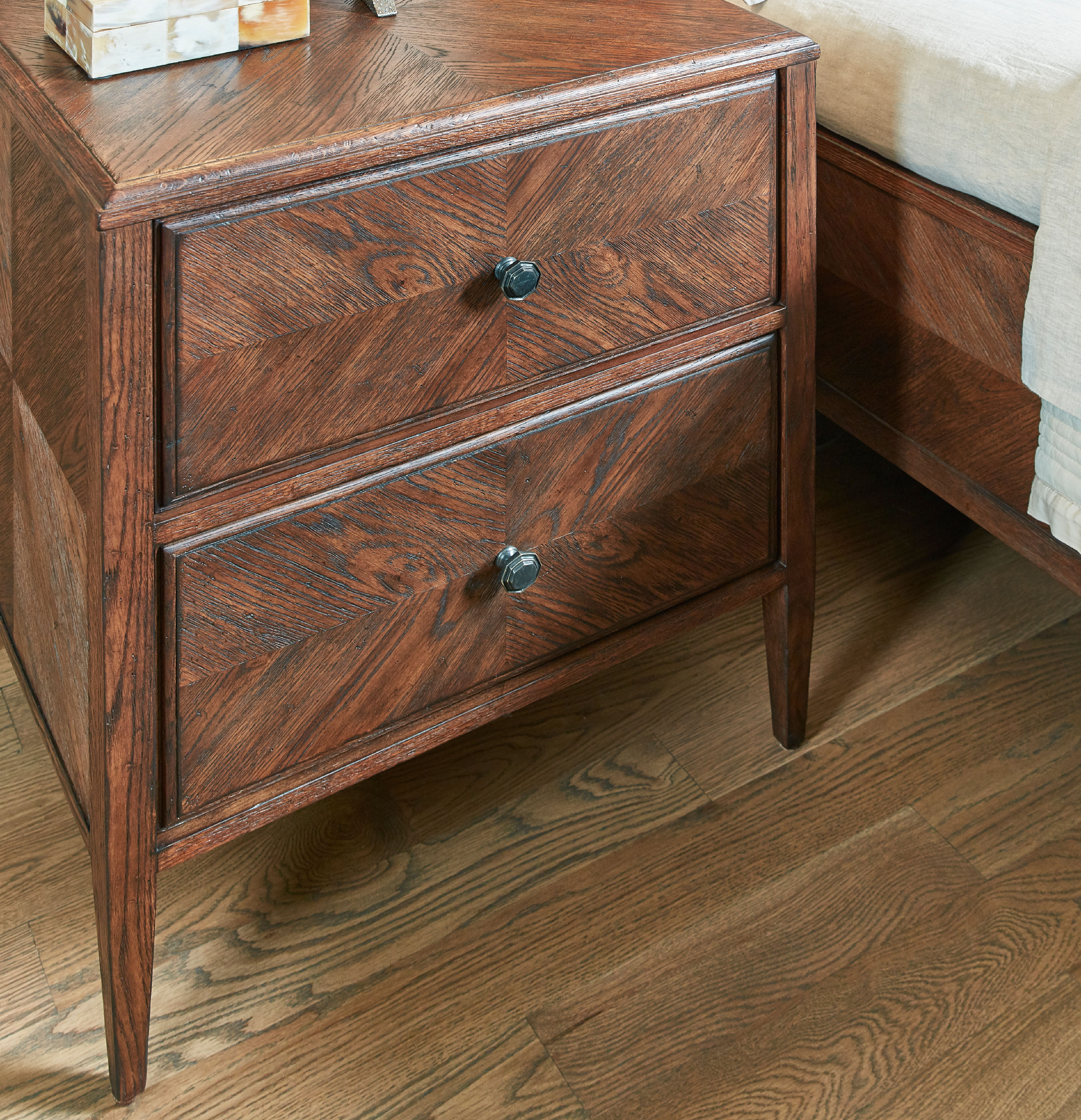 Nova Two Drawers Night Stand | Theodore Alexander