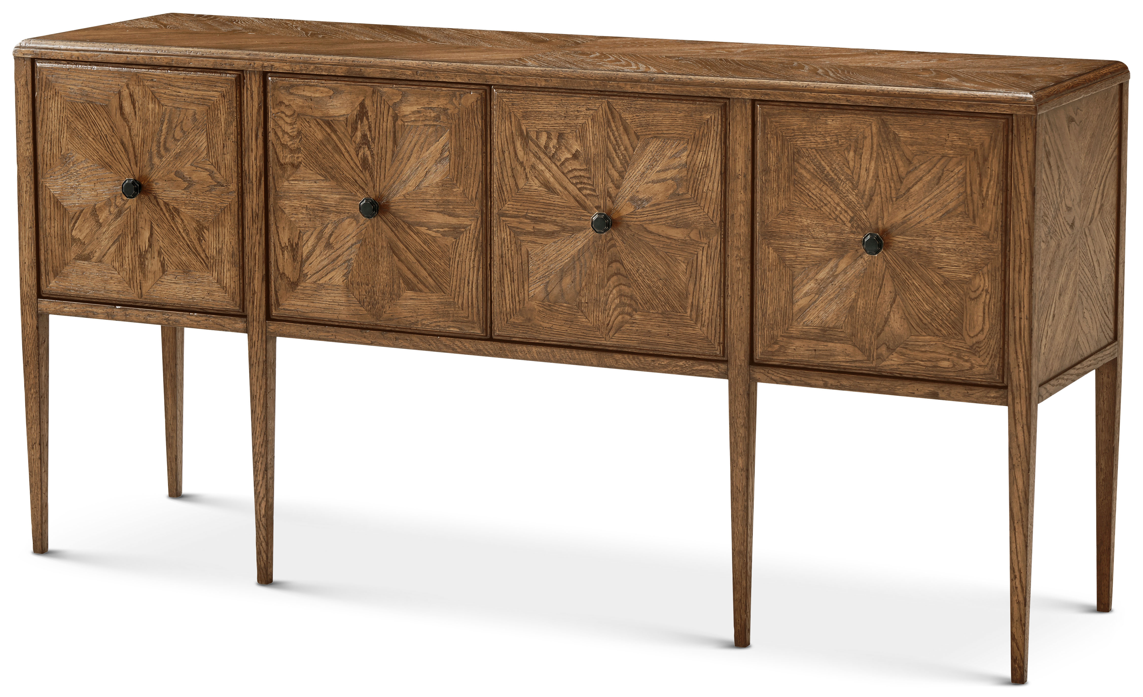 Nova Four Door Rectangular Credenza | Theodore Alexander