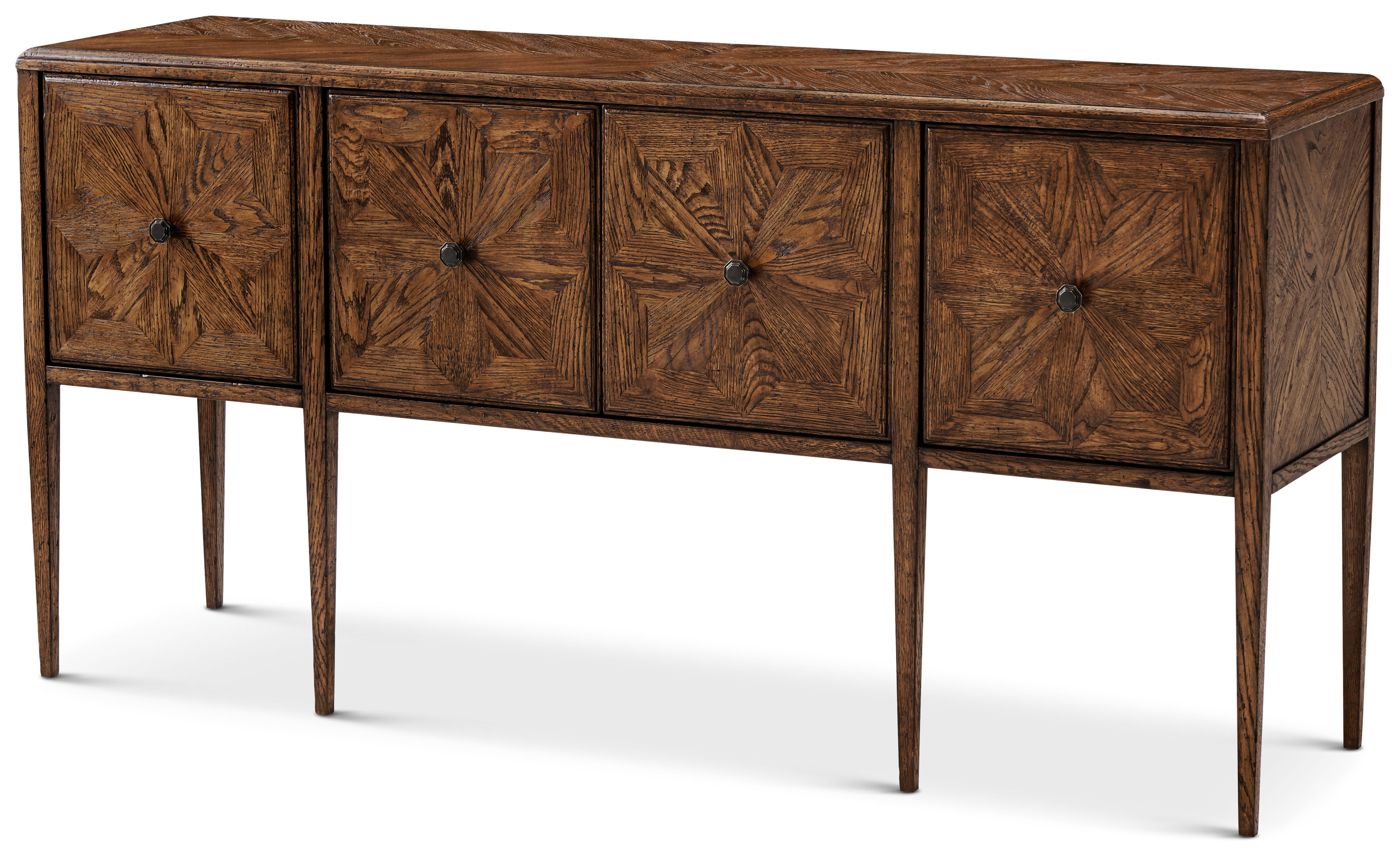 Nova Four Door Rectangular Credenza | Theodore Alexander