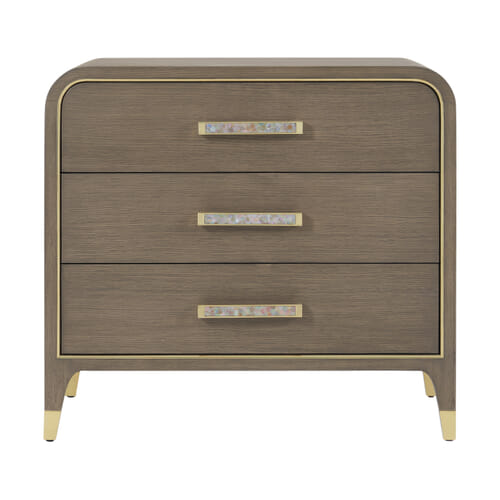 Judith Leiber 3-Drawer Nightstand Judith Leiber 3-Drawer Nightstand