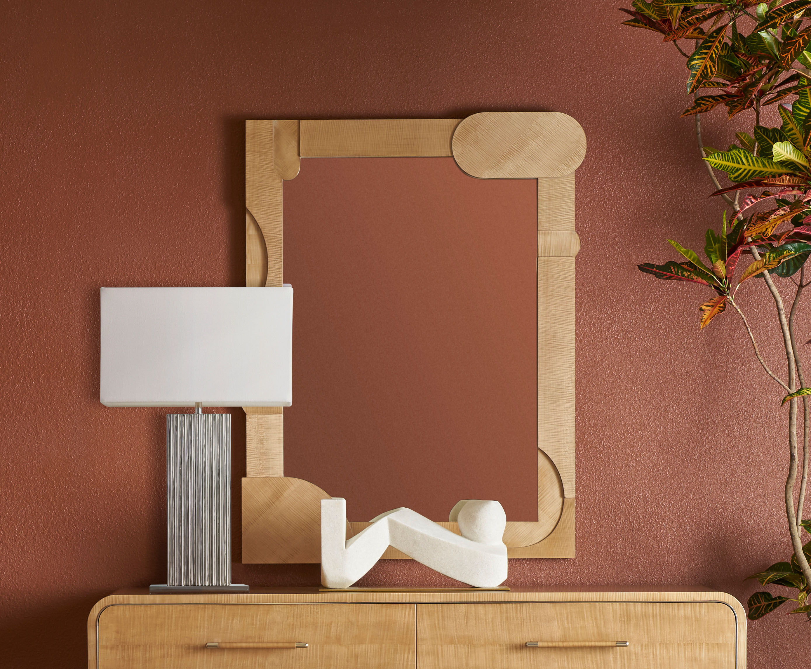 【希少】THEODORE ALEXANDER 壁掛け　ミラー　イギリス最高級 THEODORE ALEXANDER The Radiant Eglomise Wall Mirror | Grandview