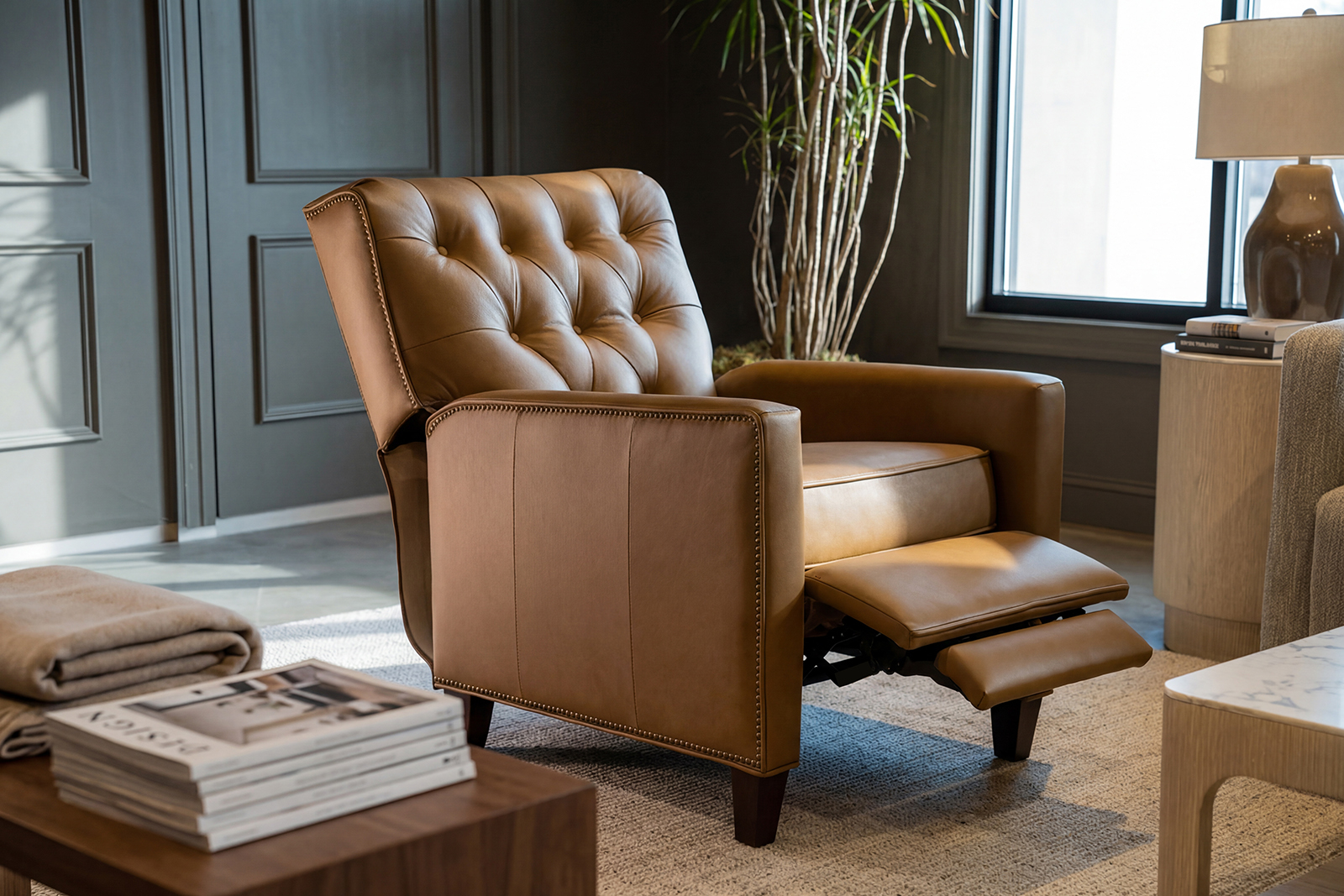 Nicola Arm Push Recliner | Theodore Alexander