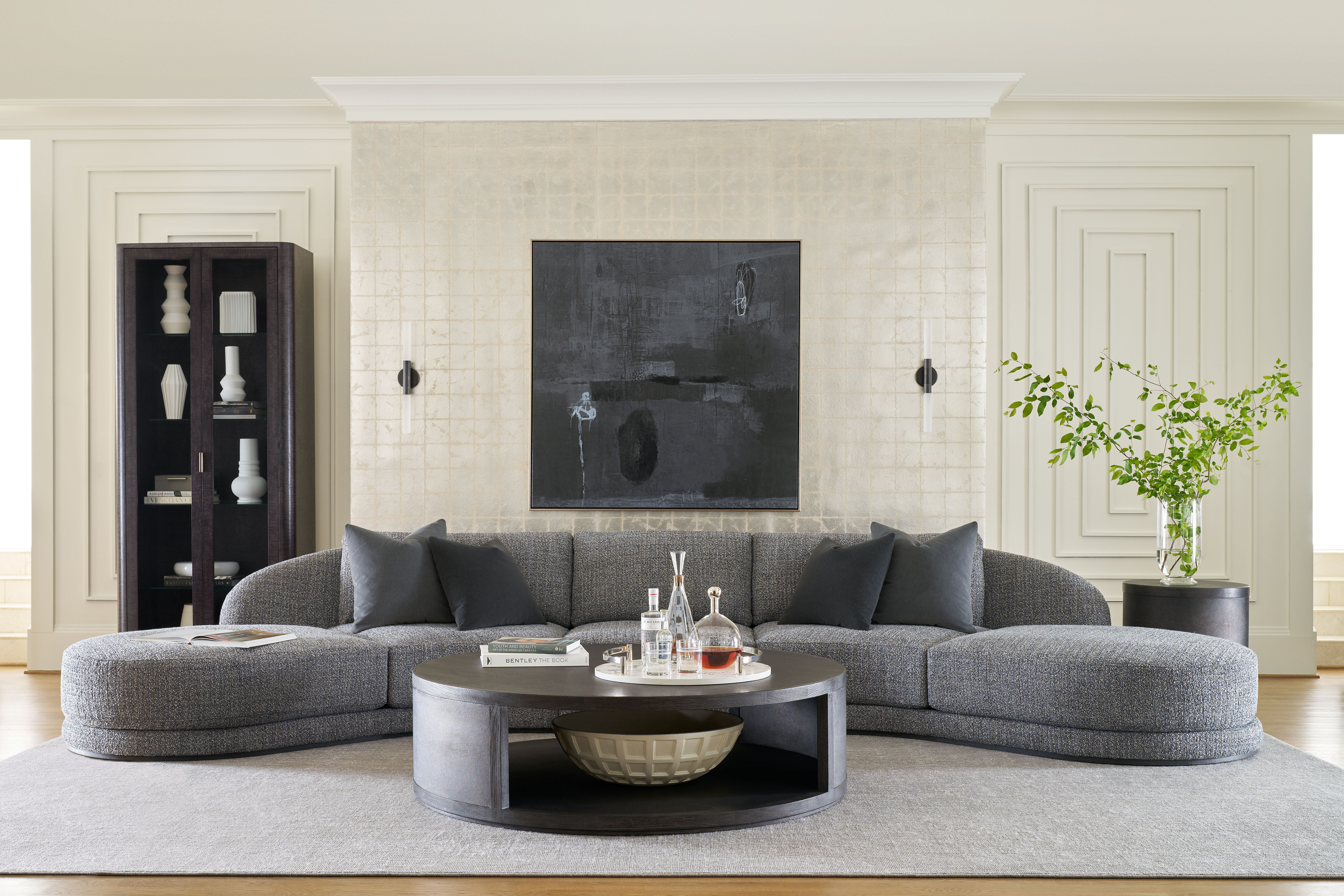 Maxwell Round Cocktail Table Large | Theodore Alexander