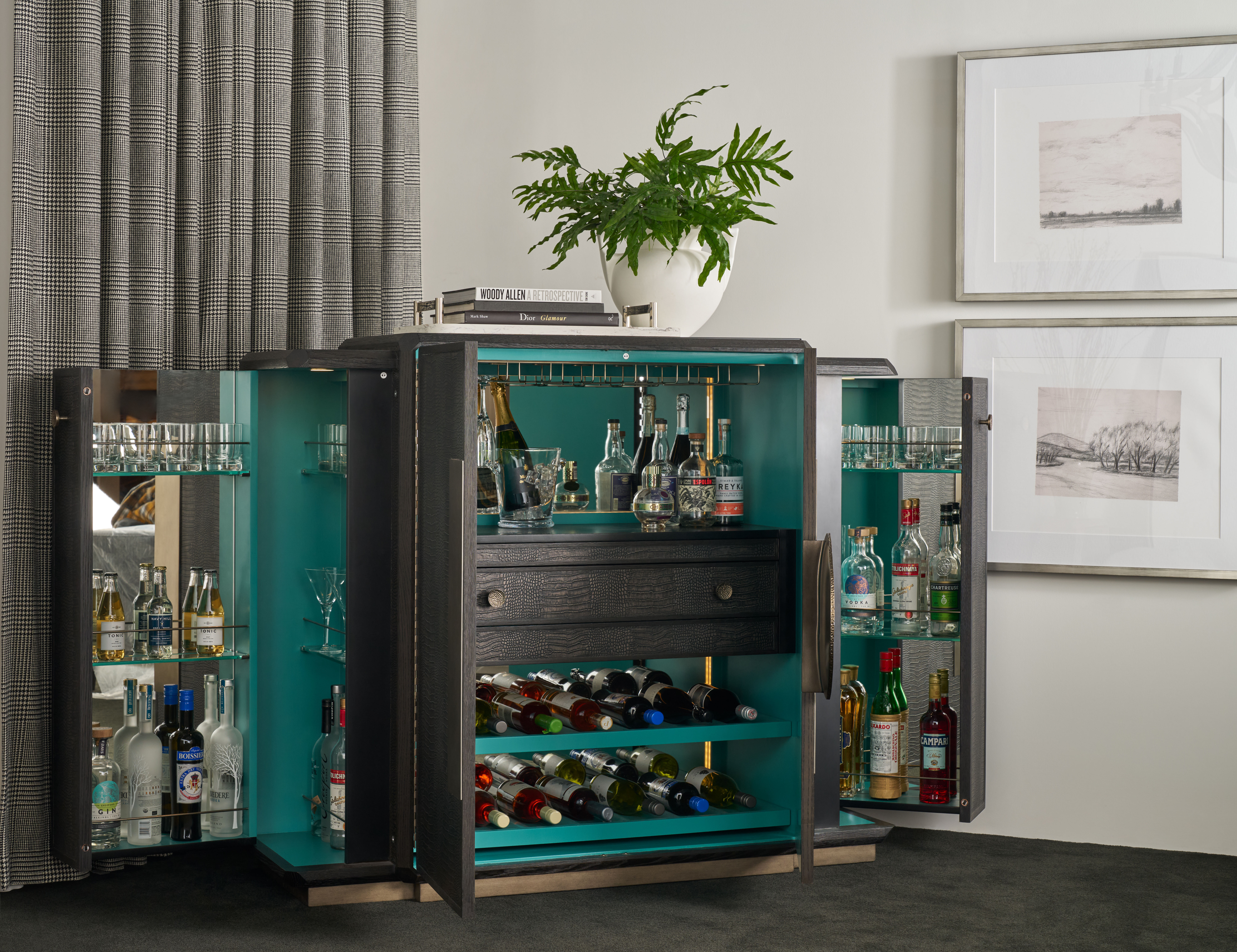 Spencer St. James Bar Cabinet | Theodore Alexander