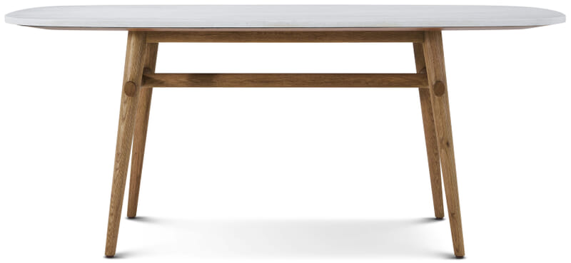 Madrid Demi Quartz Oval Dining Table