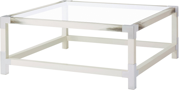 Cutting Edge Squared (Longhorn White) Cocktail Table