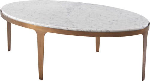 Gennaro Oval Marble Cocktail Table Gennaro Oval Marble Cocktail Table