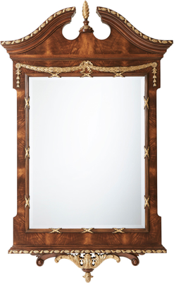 The India Silk Bedroom Wall Mirror