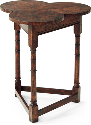 Oak Clover Accent Table