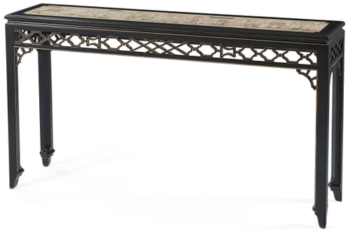 Long Hall Chinoiserie Console Table