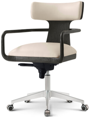Repose Wooden Upholstered Study Chair