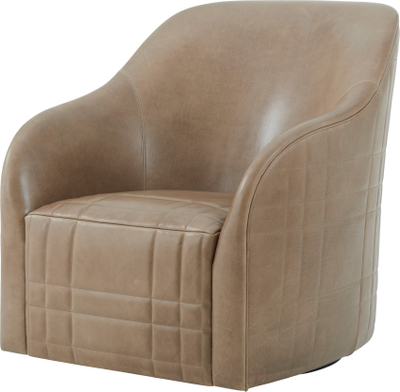 Tartan Perfect Brown Swivel Chair