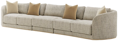 Menton Latte  Armless Chair
