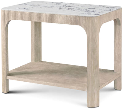 Horizon Rectangular Quartz Side Table