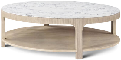 Horizon Round Quartz Cocktail Table