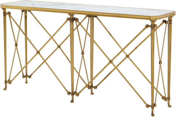 Spencer London Brass Console Table