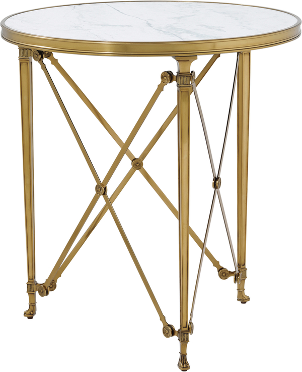 Spencer London Round Brass Center Table