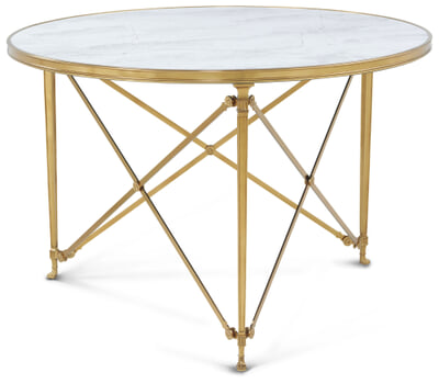 Spencer London Round Brass Center Table II