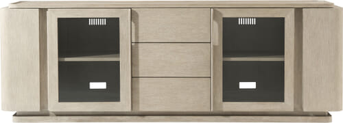 Repose Glass Door Media Console Repose Glass Door Media Console