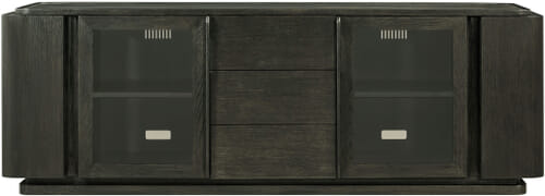 Repose Glass Door Media Console Repose Glass Door Media Console