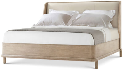Repose Wooden With Upholstered Headboard US King Bed