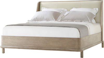 Repose Wooden With Upholstered Headboard US King Bed